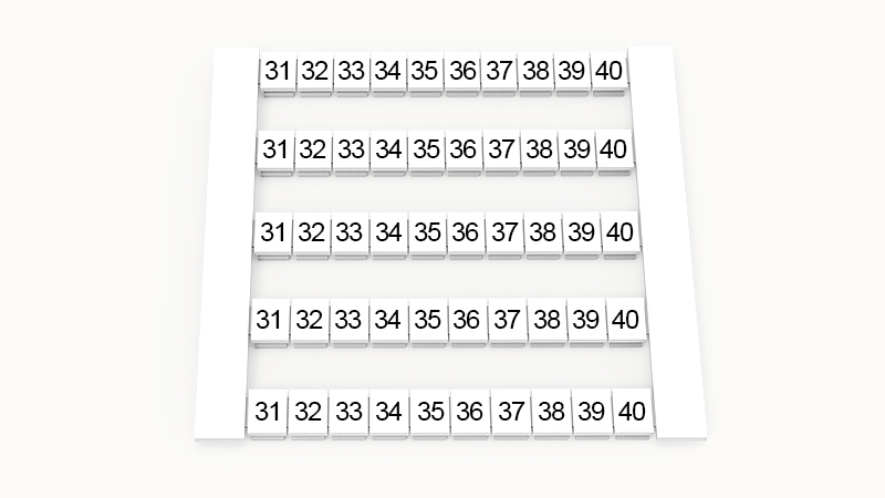 Маркировка (в кассетах) DEK5-50P-19-21Z(H)