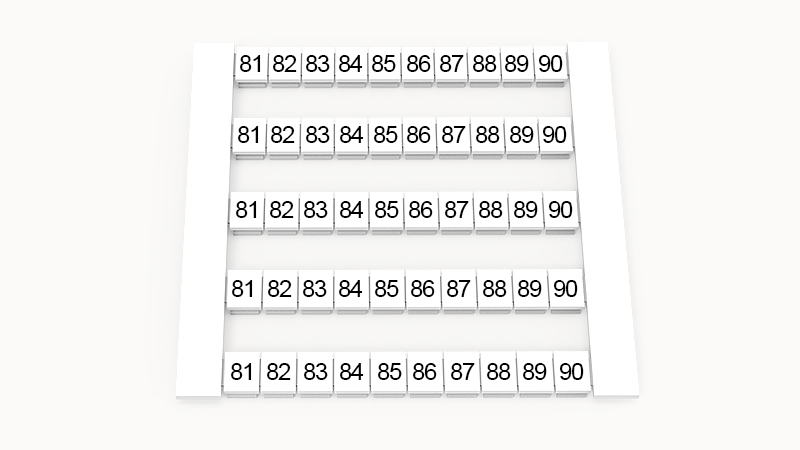 Маркировка (в кассетах) DEK5-50P-19-41Z(H)
