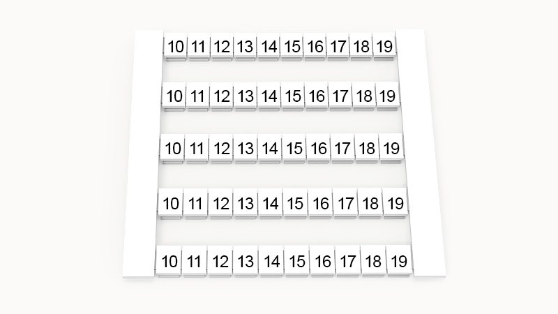 Маркировка (в кассетах) DEK5-50P-19-71Z(H)