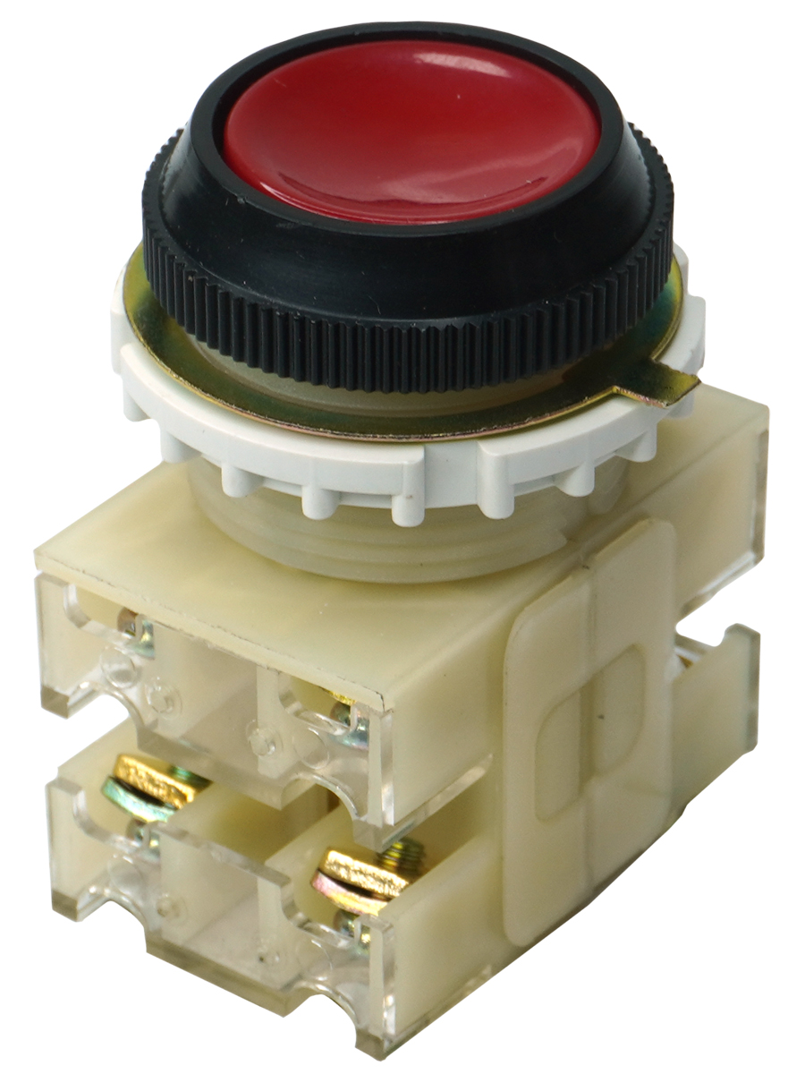 КЕ-012 У3 исп.3, красный, 2з+2р, цилиндр, IP40, 10А, 660В, выключатель кнопочный  (ЭТ)