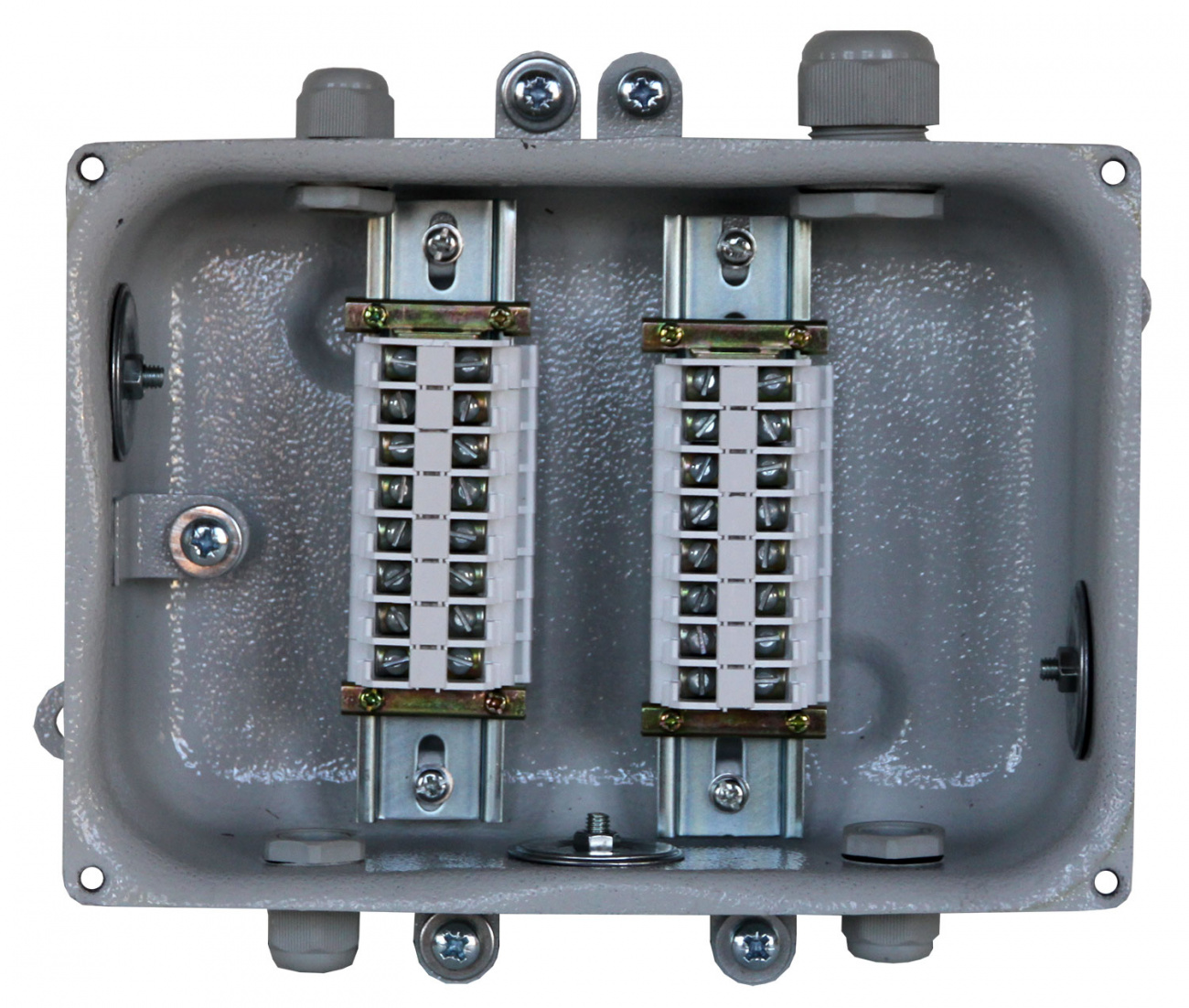 КЗНС-16 У2, 16 зажимов, IP54 (пластиковые вводы PG), коробка клеммная