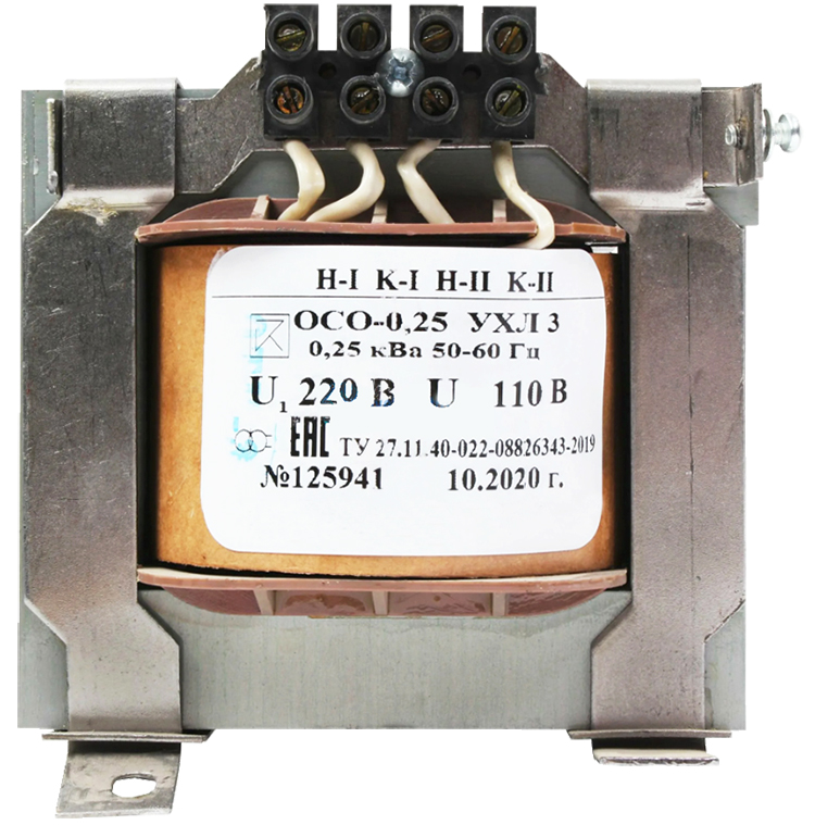 ОСО-0,25 УХЛ3 220/110, IP00, трансформатор