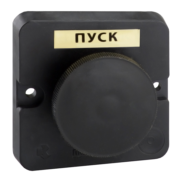 ПКЕ 122-1 У2, 10А, 660В, 1 элемент, чёрный гриб, в нишу, IP54, пост управления  (ЭТ)